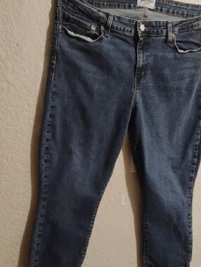 Levi's Women's Boyfriend High Rise Jeans in Dark Blue Denim